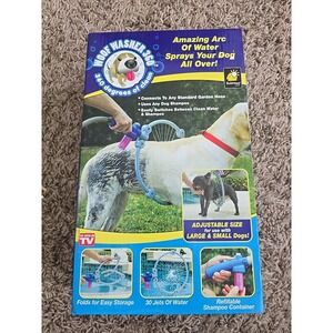 Woof Washer 360 Perfect Pet Dog Washing Station Adjustable Bathing Ring Cleaner